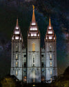 Salt Lake Temple Milky Way Vertical