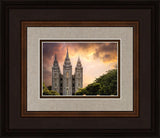 Salt Lake Temple Through the Clouds