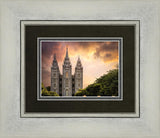 Salt Lake Temple Through the Clouds