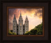 Salt Lake Temple Through the Clouds