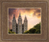 Salt Lake Temple Through the Clouds