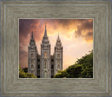 Salt Lake Temple Through the Clouds