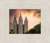 Salt Lake Temple Through the Clouds