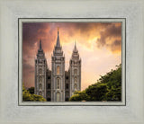 Salt Lake Temple Through the Clouds