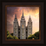 Salt Lake Temple Through the Clouds