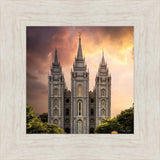 Salt Lake Temple Through the Clouds