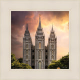 Salt Lake Temple Through the Clouds