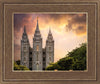 Salt Lake Temple Through the Clouds