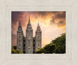 Salt Lake Temple Through the Clouds