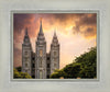 Salt Lake Temple Through the Clouds