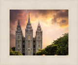 Salt Lake Temple Through the Clouds