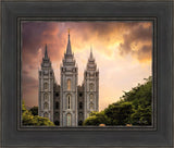 Salt Lake Temple Through the Clouds