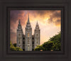 Salt Lake Temple Through the Clouds