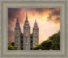 Salt Lake Temple Through the Clouds