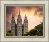 Salt Lake Temple Through the Clouds