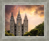 Salt Lake Temple Through the Clouds