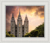 Salt Lake Temple Through the Clouds