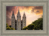 Salt Lake Temple Through the Clouds