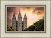 Salt Lake Temple Through the Clouds