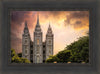 Salt Lake Temple Through the Clouds