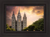 Salt Lake Temple Through the Clouds