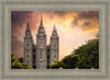 Salt Lake Temple Through the Clouds