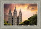 Salt Lake Temple Through the Clouds