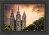 Salt Lake Temple Through the Clouds