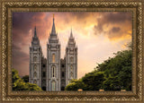 Salt Lake Temple Through the Clouds