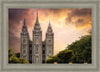 Salt Lake Temple Through the Clouds