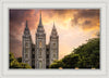 Salt Lake Temple Through the Clouds