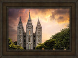 Salt Lake Temple Through the Clouds