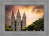 Salt Lake Temple Through the Clouds