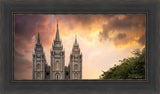 Salt Lake Temple Through the Clouds