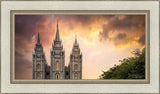 Salt Lake Temple Through the Clouds