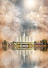 Millennial Reflection Provo Utah Temple