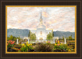 Orem Utah Sunrise Flowers Large Wall Art