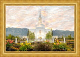 Orem Utah Sunrise Flowers Large Wall Art