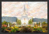 Orem Utah Sunrise Flowers Large Wall Art