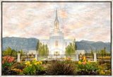 Orem Utah Sunrise Flowers Large Wall Art