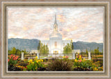 Orem Utah Sunrise Flowers Large Wall Art