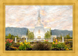 Orem Utah Sunrise Flowers Large Wall Art