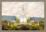 Orem Utah Sunrise Flowers Large Wall Art