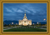 Saratoga Springs Utah Blue Night Large Wall Art