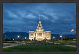 Saratoga Springs Utah Blue Night Large Wall Art