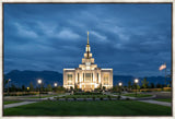 Saratoga Springs Utah Blue Night Large Wall Art