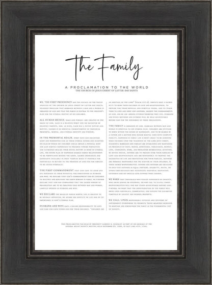 The Proclamation To The Family