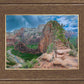 Zion National Park, Utah. Angels Landing Panorama
