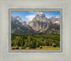 Panorama of Grand Teton Mountain Range, Wyoming