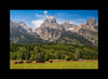 Panorama of Grand Teton Mountain Range, Wyoming